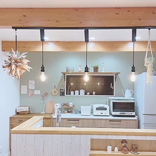  パック ダクトレール式 コード収納コップ付き 長さ自由で調節可 レトロ 1灯ペンダント ツイストコード 真鍮メッキ古仕上げ インテリア照明 カフェ LED電球対応 ライトソケット ダクトレールライト ライティングレールライト E 2 eece 6 c 4 b 牛刀 その他 キッチン 食器