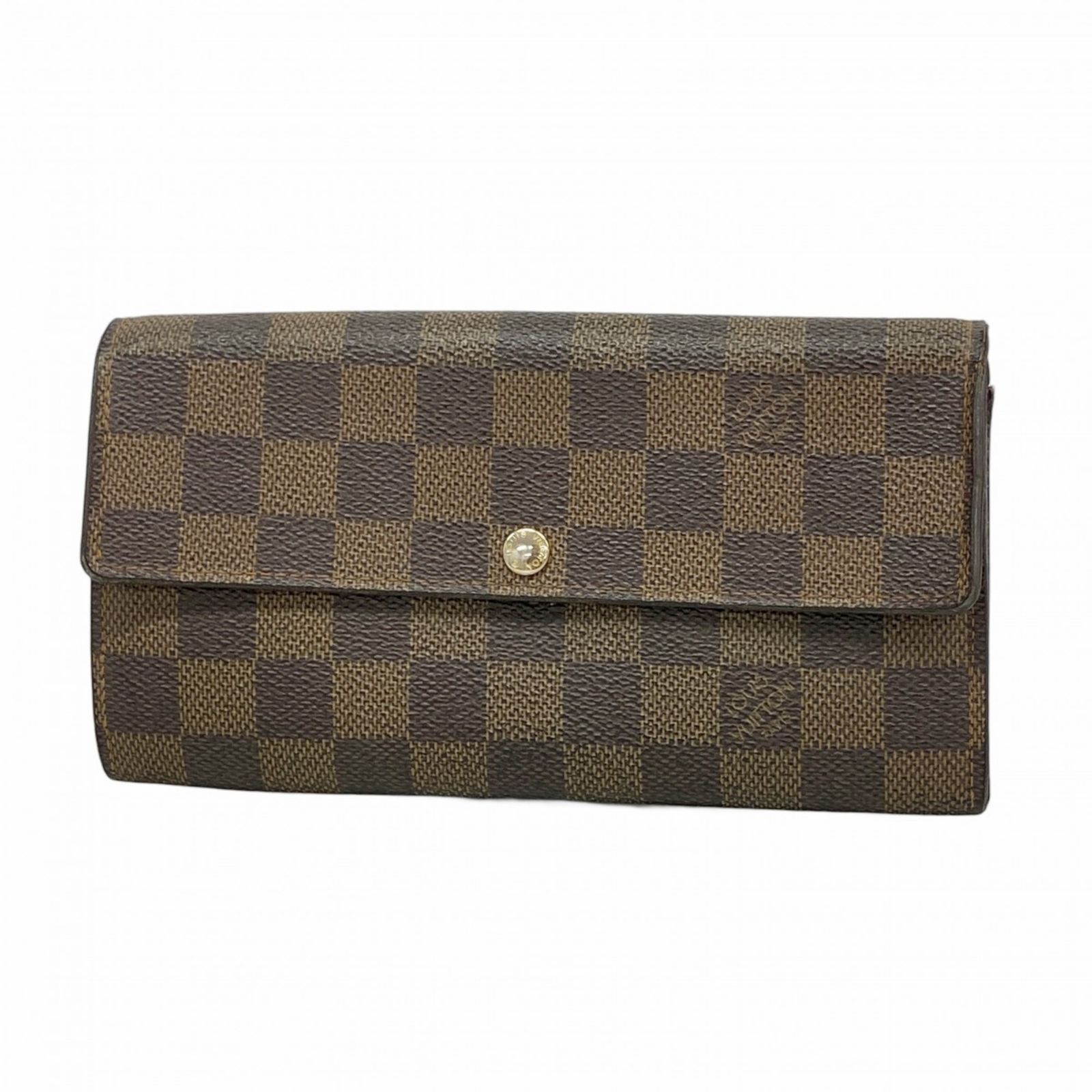 【未使用級】ルイヴィトン ダミエ エベヌ ポルトフォイユ サラ 長財布 ブラウン ルイ・ヴィトン(Louis Vuitton) ルイ・ヴィトン 長財布 ダミエ