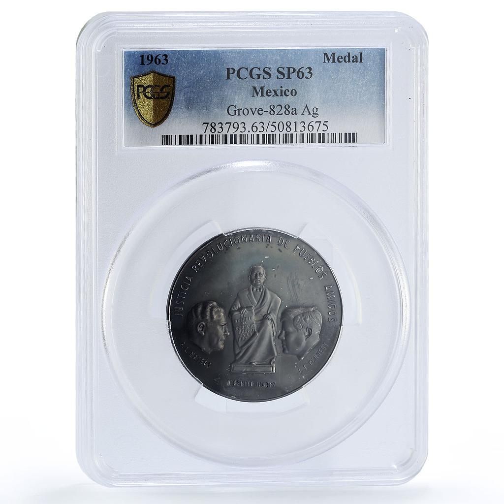 メキシコメダル チャミザル・ケネディ・マテオス・グローブ-828a SP63