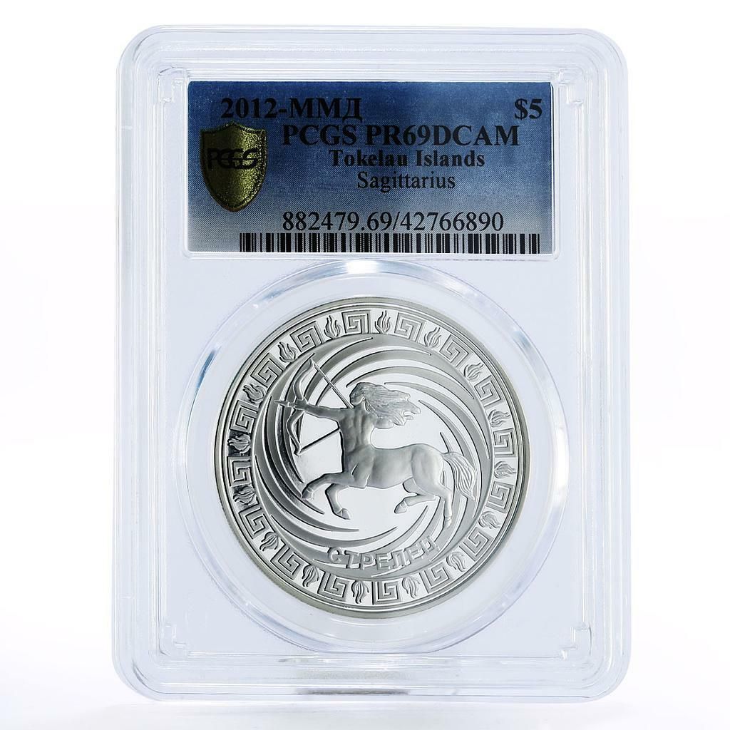 トケラウ 5ドル 星座シリーズ 射手座 PR69 PCGS 銀貨 2012年 - メルカリ