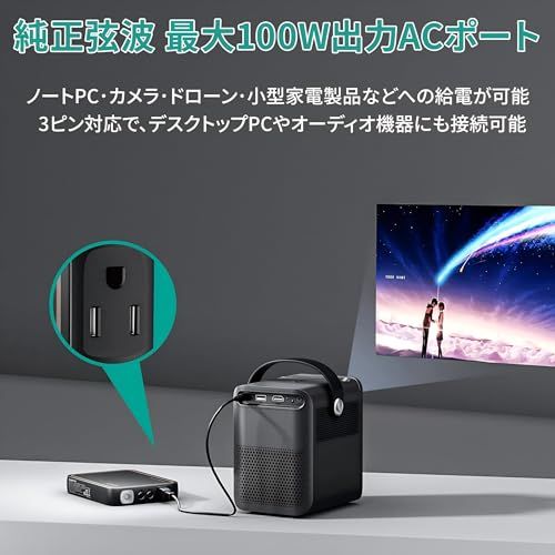  AC 100 W ポータブル電源 大容量 弦波 小型 60 HZ DC 45 最大出力合計180 携帯 手持ち 軽量 PD 3.0 4台の機器への同時充電 27 000 mAh リチウムイオン 4出力 DC充電 Wh パソコン用バッテリー 817 b 3274 その他 キッチン 食器