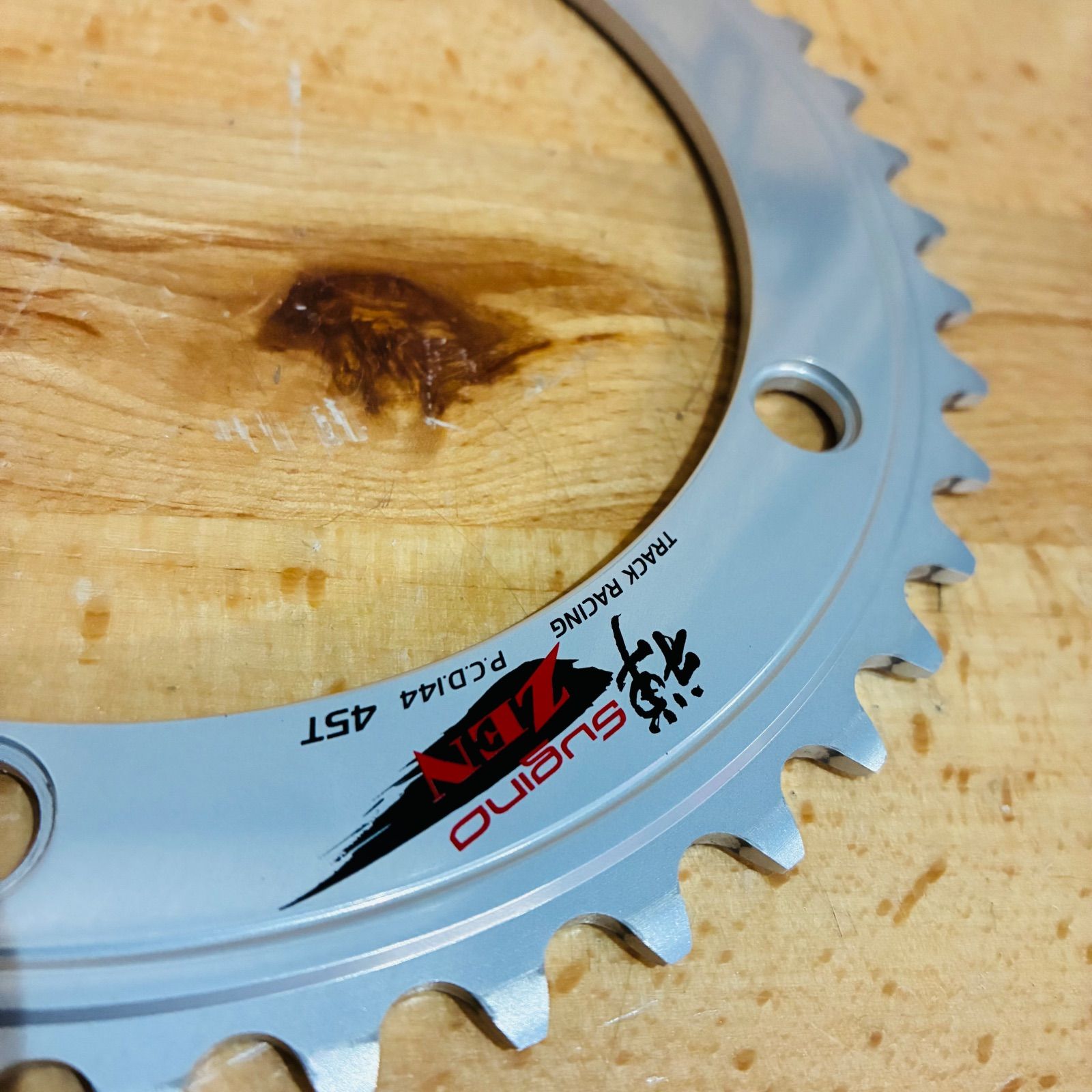 良品】 スギノ 禅 ZEN TRACK RACING P.C.D.144mm 45T 5アーム シングル