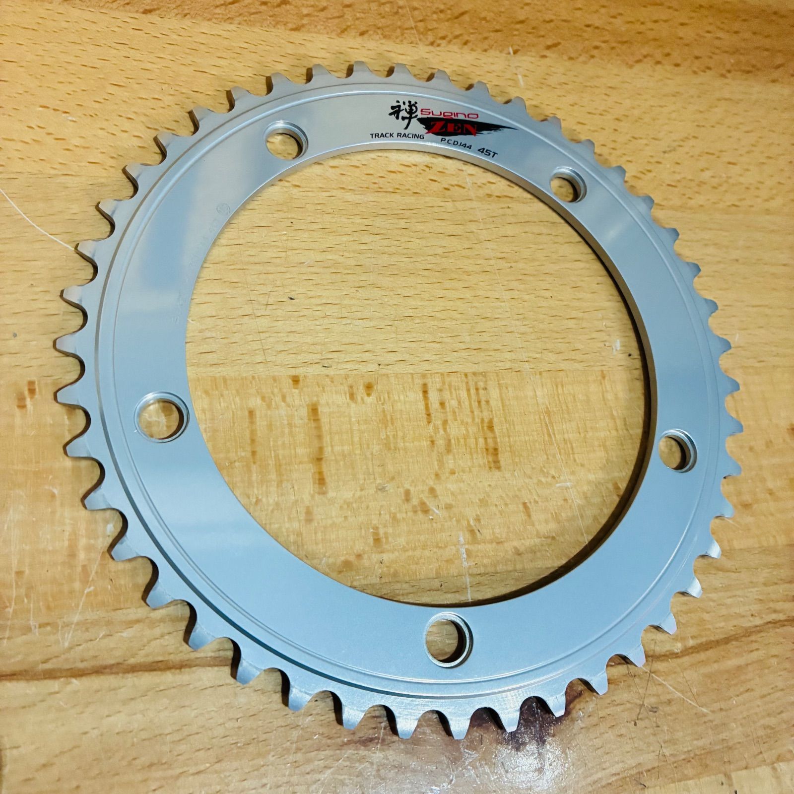 良品】 スギノ 禅 ZEN TRACK RACING P.C.D.144mm 45T 5アーム シングル
