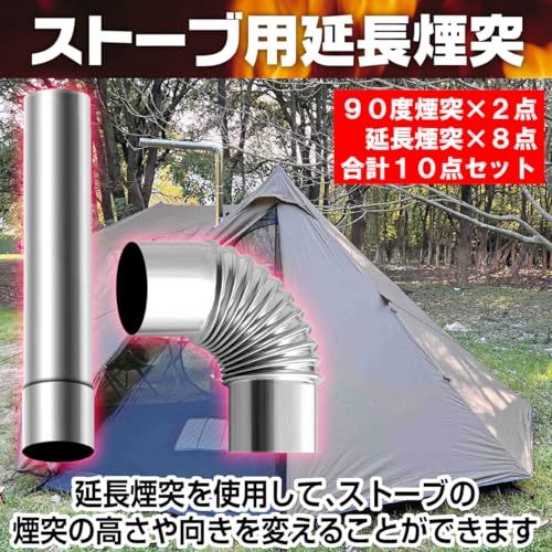 迅速に発送】IMPACTオンライン 薪ストーブ 煙突 ステレスパイプ セット