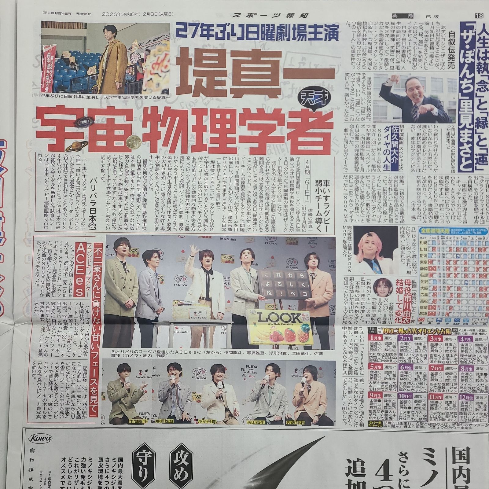 匿名配送！送料込み！ 2月3日 朝刊 スポーツ紙全5社 - メルカリ