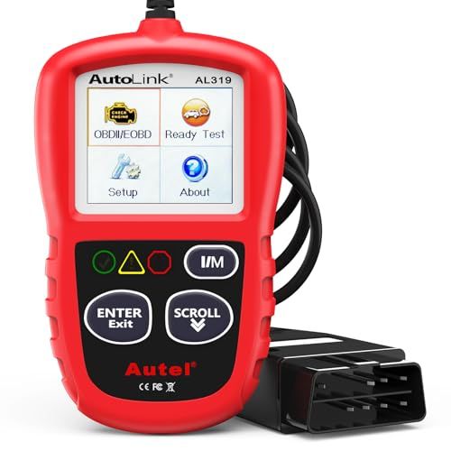 Autel Autolink AL 319 OBD 2 診断機 故障コードの読み取りと消去 obd車検時エラーチェック用 自動車 エミッションモニターのステータスのチェック エンジン警告灯のオフ 日本語化 JOBD基準な国産車に非対応 62 fe 494 c