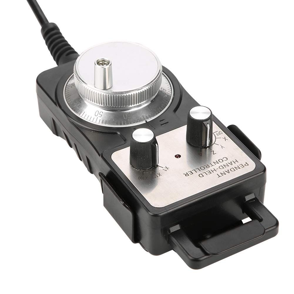  CNC電子ハンドホイール 4軸CNCハンドホイールペンダント5 V 非常停止機能付き手動パルス発生器 CNCルーター 彫刻機 フライス盤 旋盤用 その他 特殊工具