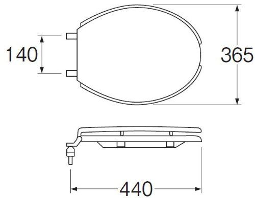 SANEI サンエイ 普通便座 前割便座 小サイズ 取り付け工具付き ホワイト PW 902-S-W