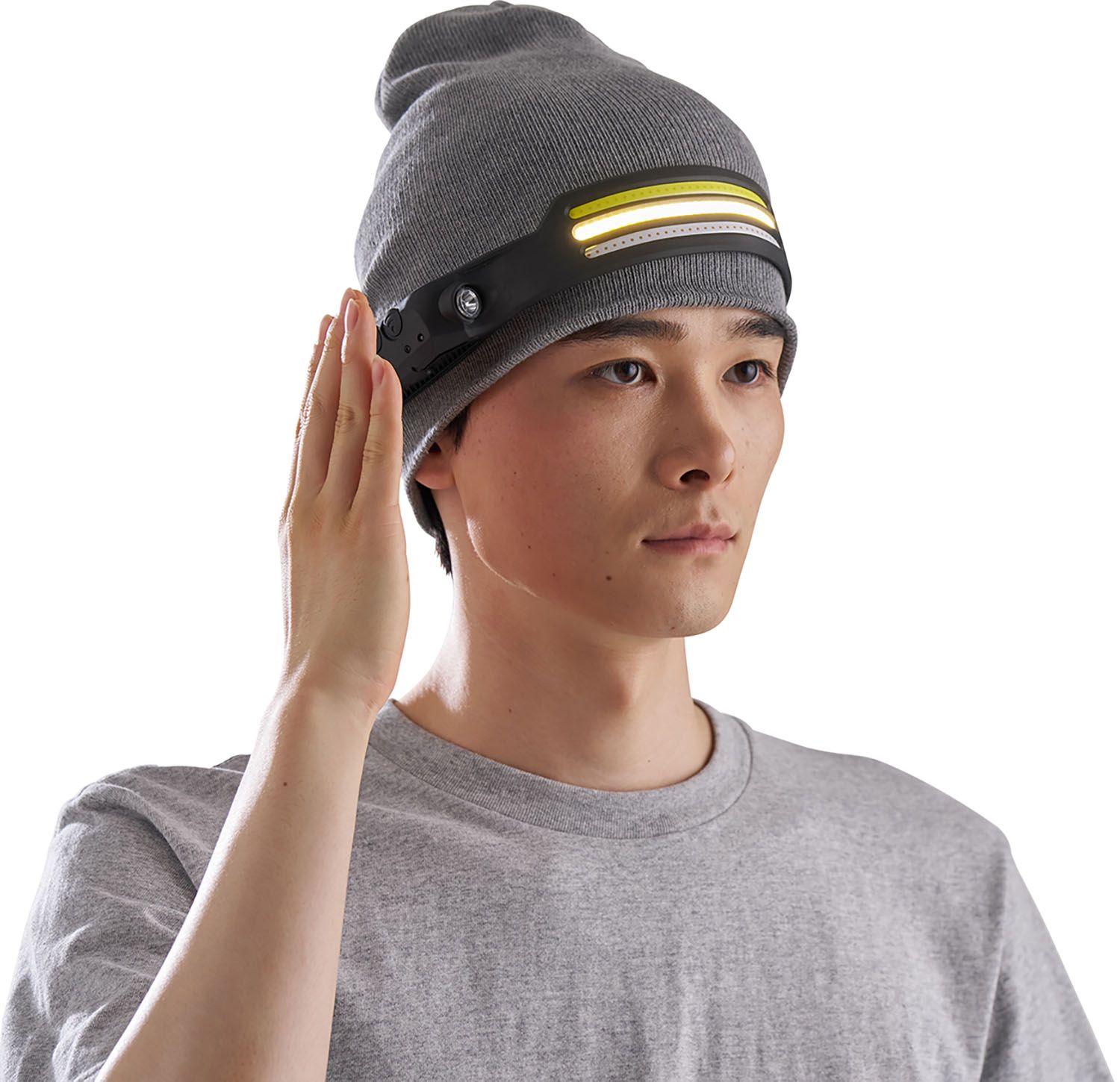 ロゴス LOGOS アウトドア 野電 ノンタッチヘッドバンドライト USB ブラック