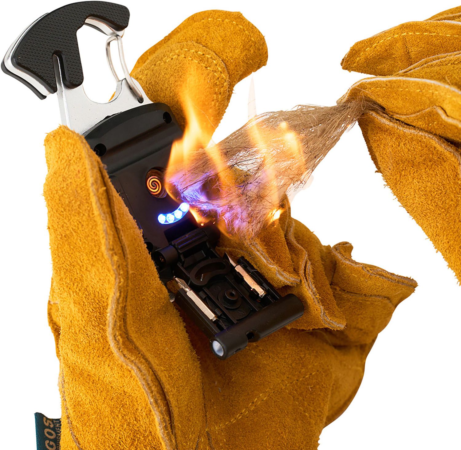 ロゴス LOGOS アウトドア 着火できる USB サバイバルツール ブラック