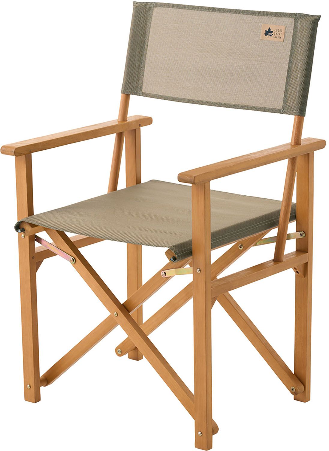 ロゴス LOGOS アウトドア SMART GARDEN ウッドディレクターチェア -