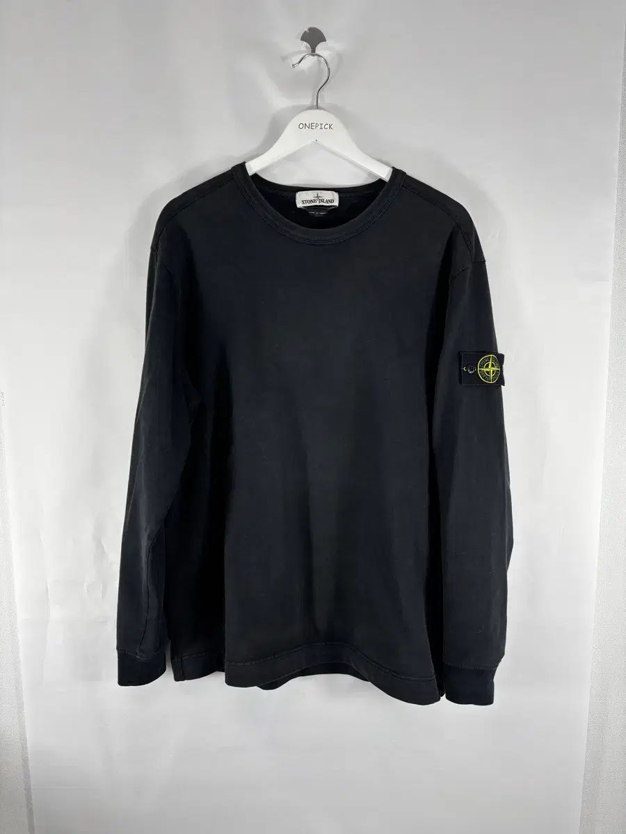 STONE  ストーンアイランド ロングスリーブ ブラック XL 正規品 21FW)XL STONE ISLAND ストーンアイランド ロングスリーブ