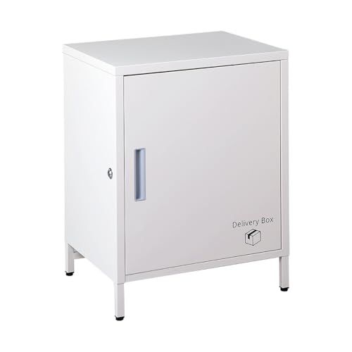 迅速に発送 ビータ Vita スチール製脚付き宅配ボックス 幅50 奥行40 高さ68 5 cm アイボリー 宅配ボックス スチール 脚付き床下9 5? 鍵付き 置き配 防犯 f 9 86 a 3 d