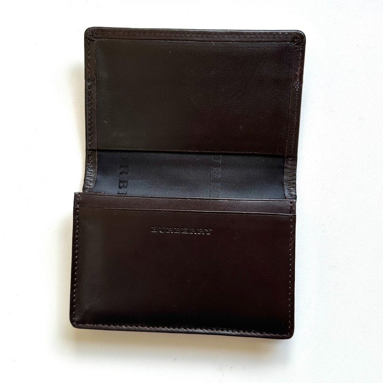 バーバリー BURBERRY 名刺入れ カードケース ノバチェック ダーク