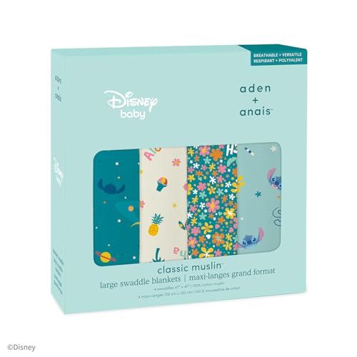 aden anais エイデンアンドアネイ スワドル スティッチ おくるみ コットンモスリンp