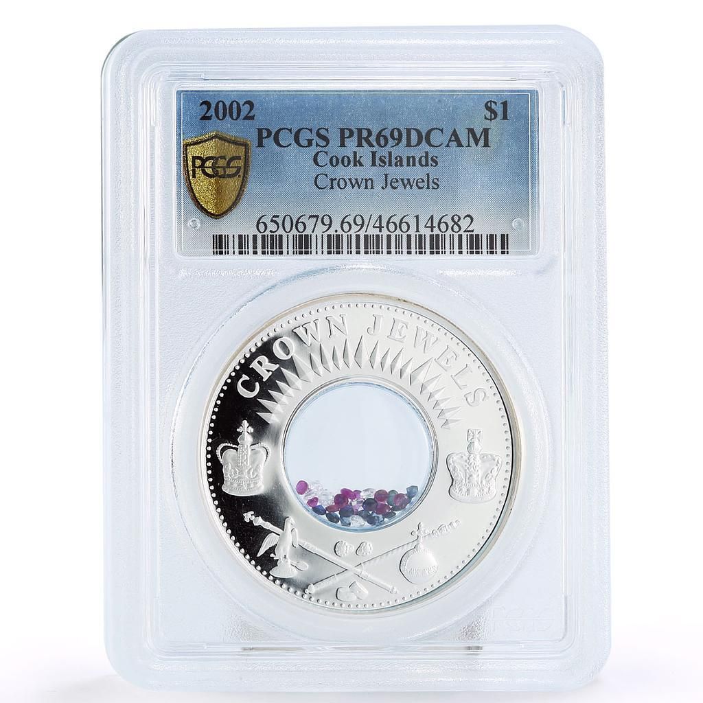 クック諸島 1ドル クラウンジュエル 戴冠式レガリア PR69 PCGS 銀貨