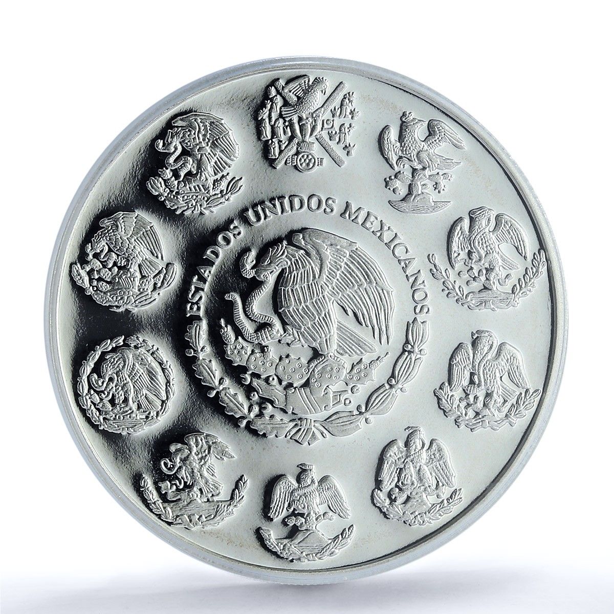メキシコ5ペソ銀貨 メキシコ 5 ペソ カーサ モンハス KM-945 チチェン イツァ PR 69 PCGS