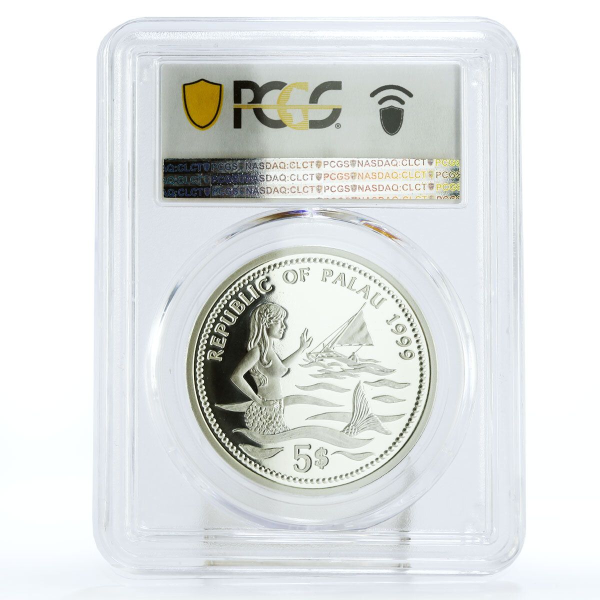 パラオ 5ドル 海洋生物保護 マンタ 動物 PR69 PCGS 銀貨 1999年 - メルカリ