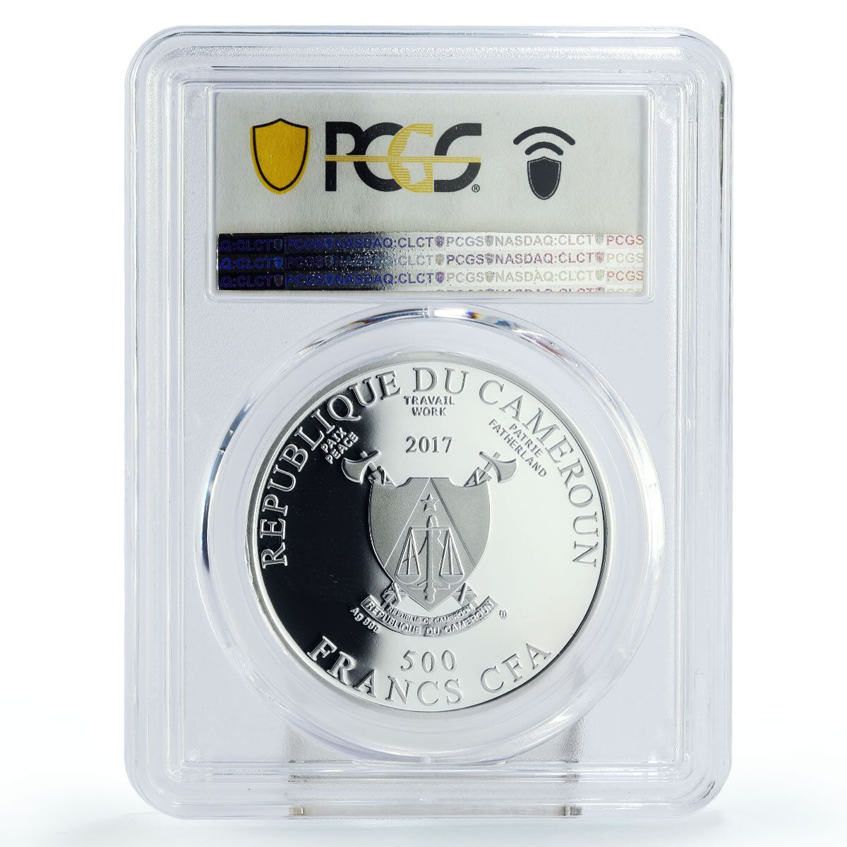 カメルーン 500フラン Remt Scholar Lectern Art PR69 PCGS 銀貨 2017