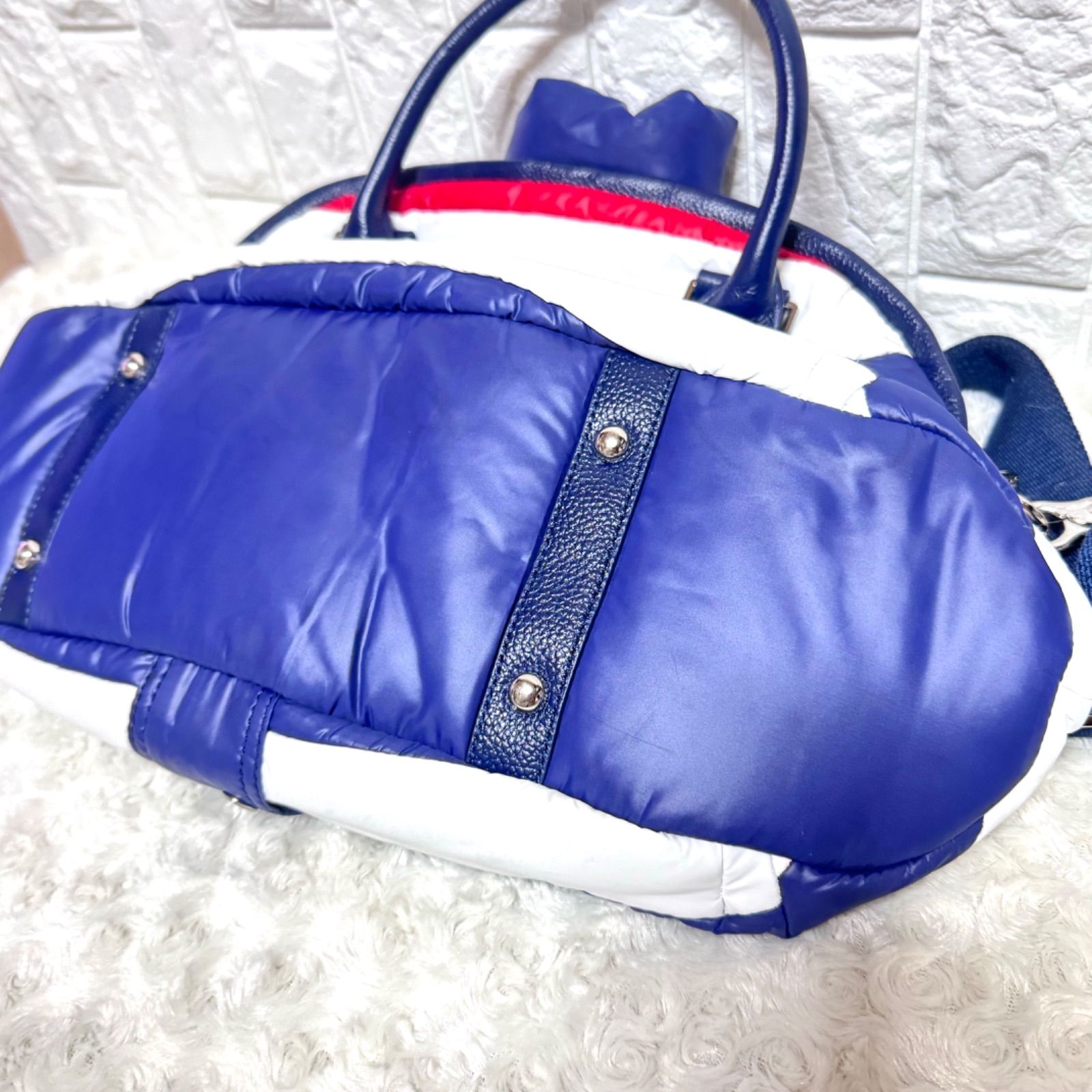 ダウンジャケット風 トリコロール