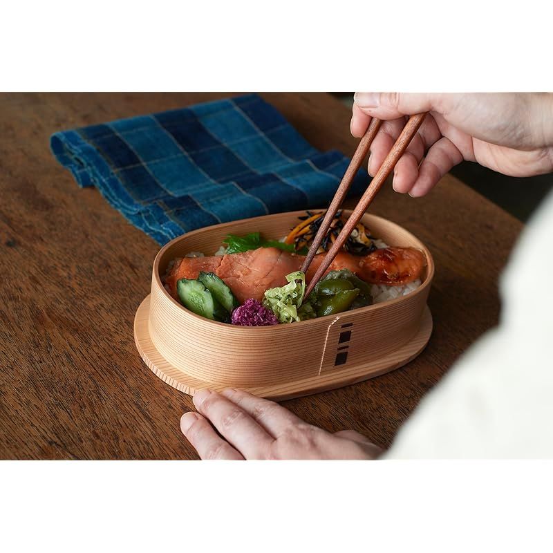 新着商品】大館工芸社 小判弁当（大） 2430 750ml 曲げわっぱ わっぱ