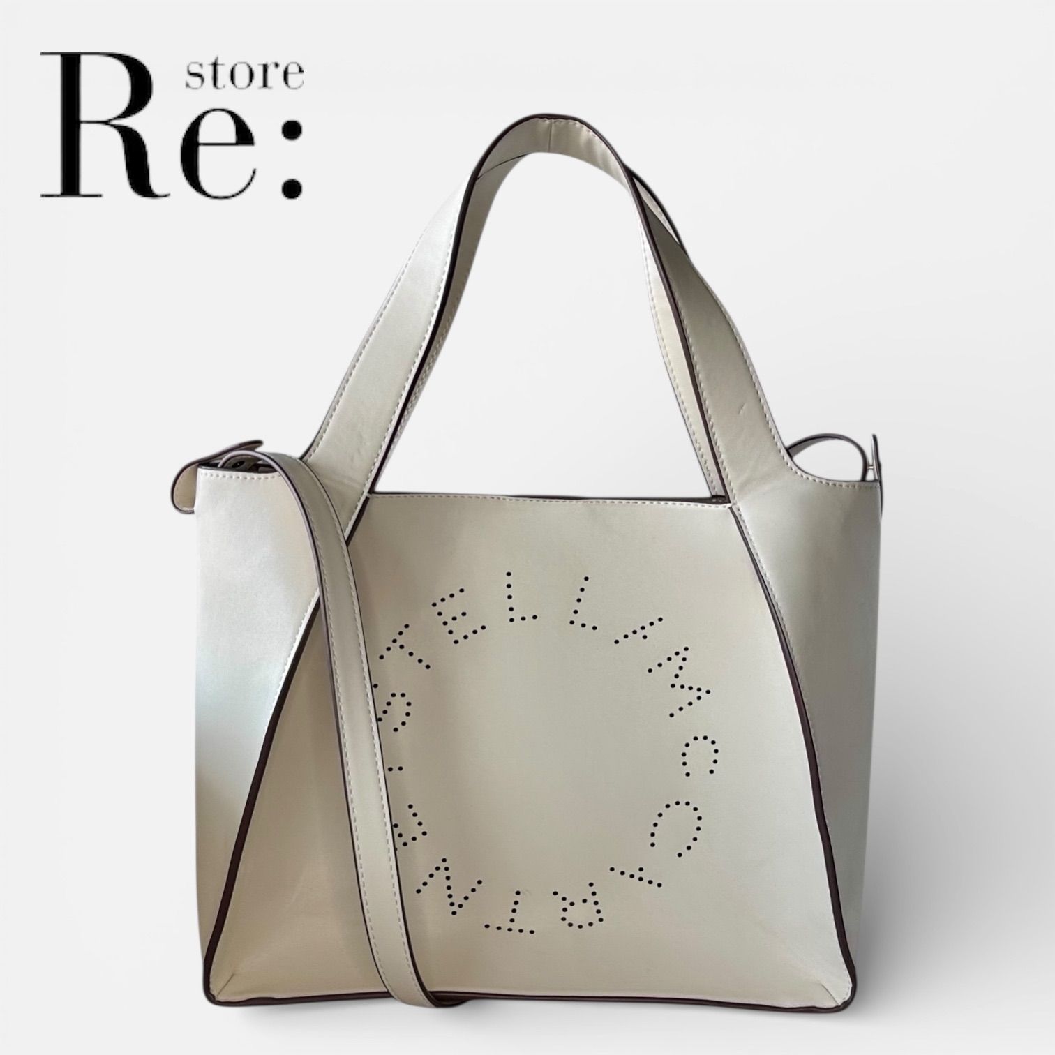 美品】STELLA McCARTNEY ステラマッカートニー パンチングロゴ クロス 