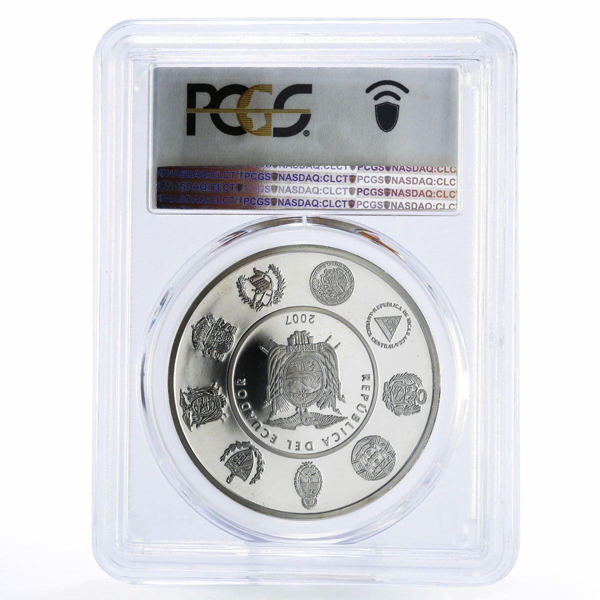 エクアドル 1スクレ オリンピック競歩選手 PR67 PCGS 銀貨 2007年
