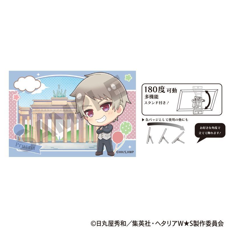 新品/公式】ヘタリア World☆Stars_アート缶バッジ プロイセン ちまに