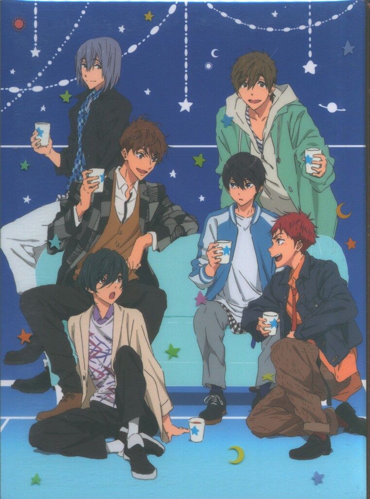 Free! 岩鳶中学水泳部 記録会お疲れ様パーティー 缶バッジ 映画 ハイ