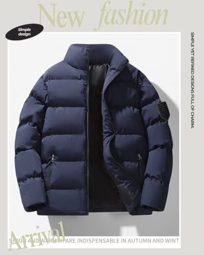 Poperdision メンズ コート 冬服 中綿 ジャケット 無地 厚手 防寒 防風 暖か ダウンジャケット 大きいサイズ ダウンコート シンプル オシャレ 通勤 通学 登山 アウトドア 男女兼用 カジュアル アウターe cb 3 b 64 a 8