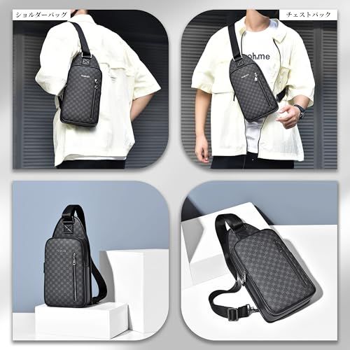 FSD.WG ボディバッグ メンズ 斜めがけ 肩掛け 大容量 左右両掛け 防水 通勤 通学 旅行 アウトドア e f 5014042