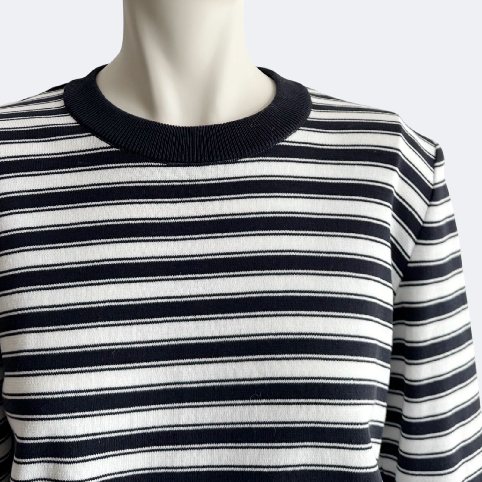 yori ヨリ ミラノリブボーダーショートニット レディース セーター