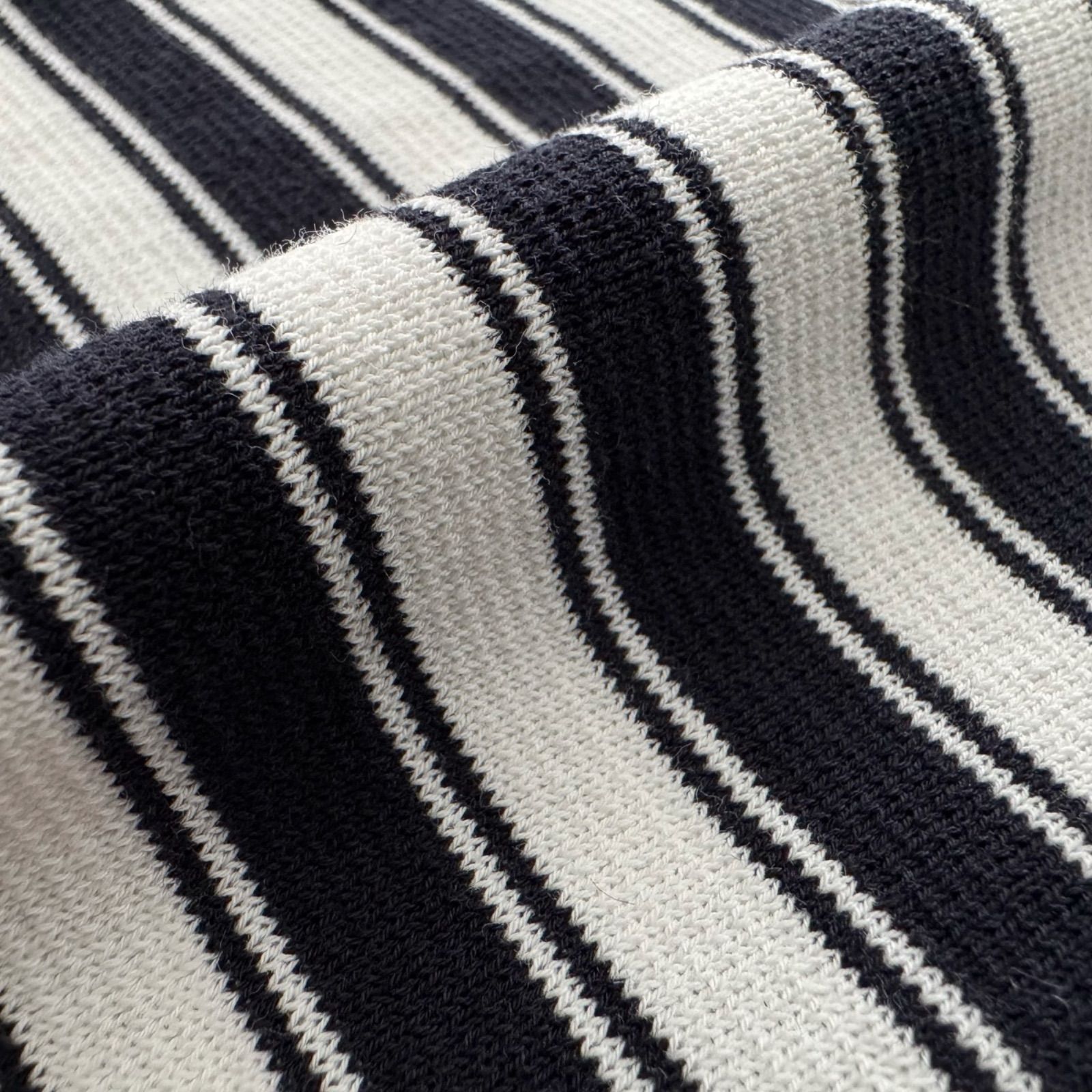 yori ヨリ ミラノリブボーダーショートニット レディース セーター