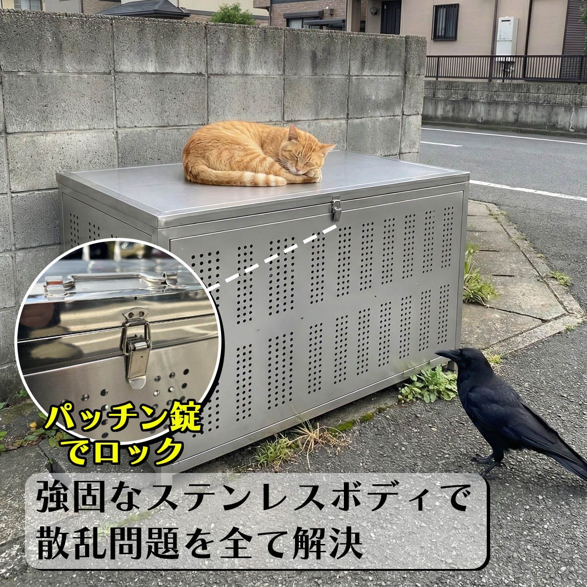 ステンレス ゴミストッカー