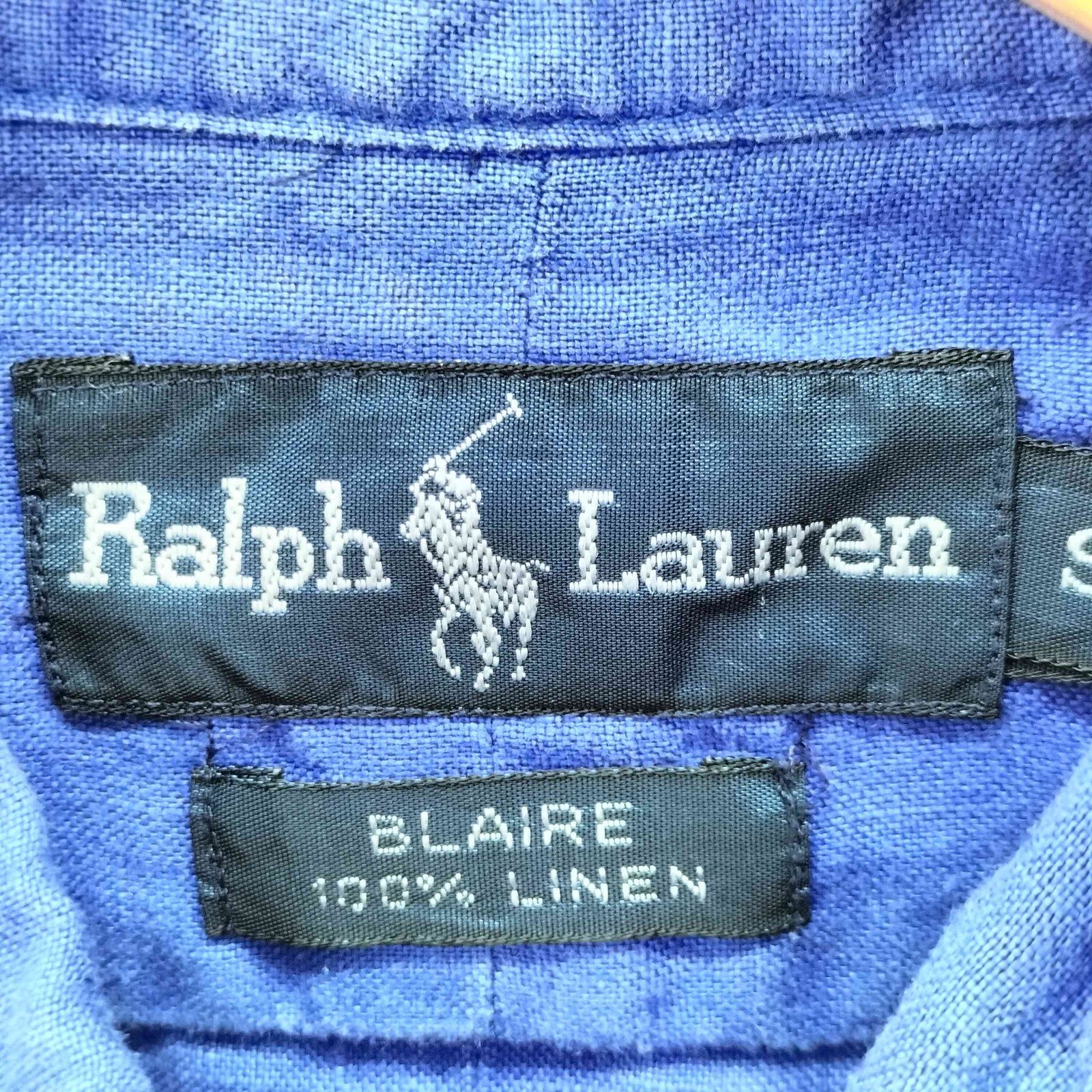 ラルフローレン RALPH LAUREN 90S BLAIRE 麻 リネン100% ポニー刺繍