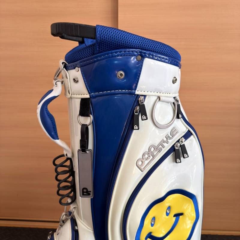 ひ*り様 GET BIRDIE シルバーゴルフバッグ WINWIN STYLE GET BIRDIE ゲットバーディ キャディバッグ ゴルフバッグ