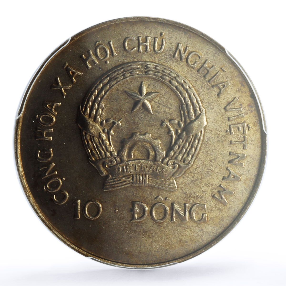 ベトナム 10ドン 世界のボート サバンナ MS65 PCGS 船舶 CuNi コイン