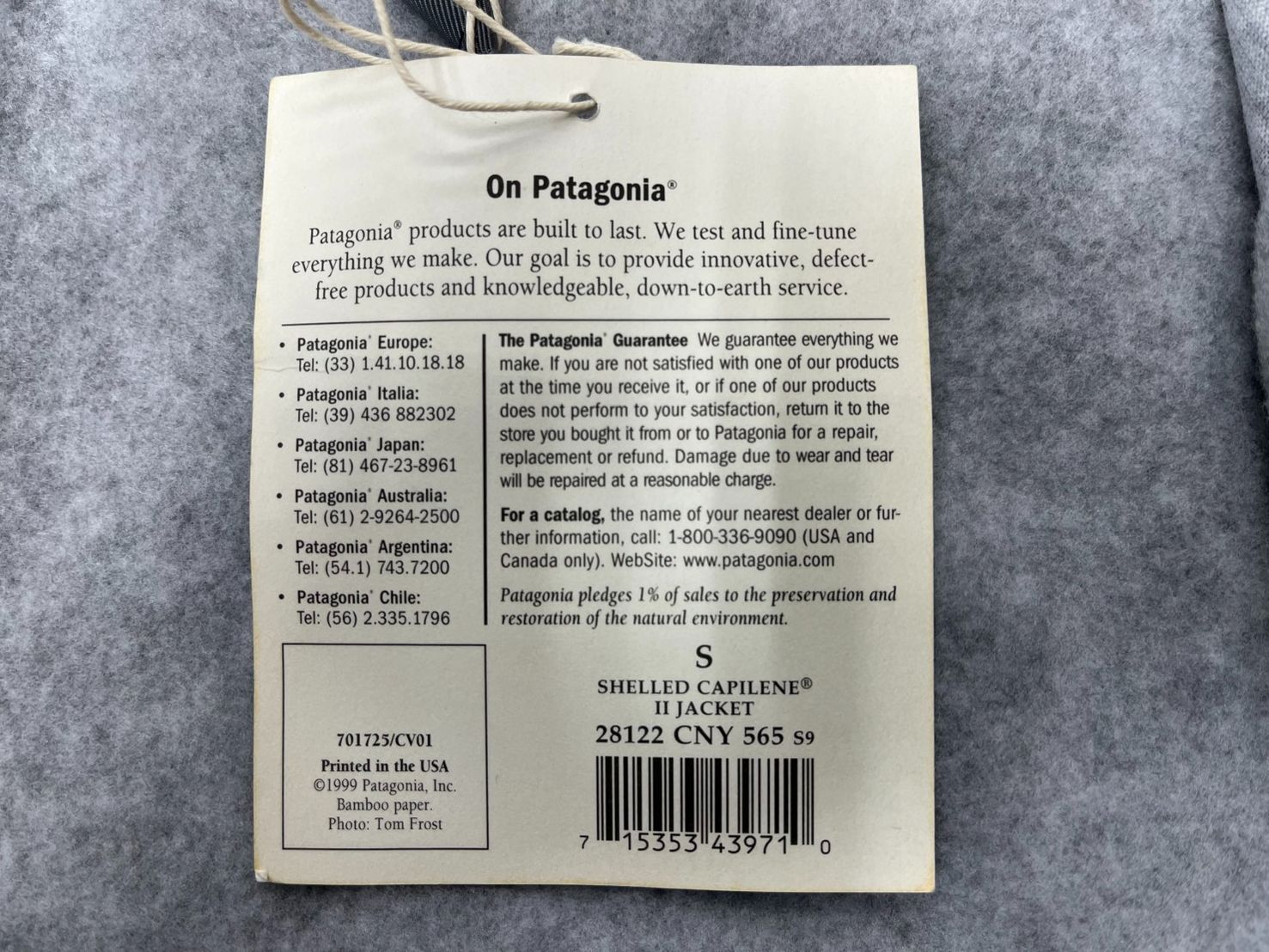  patagonia shelled capilene 2 jacket シェルドキャプリーン2ジャケット ブルー ガスランタン ジャケット アウター