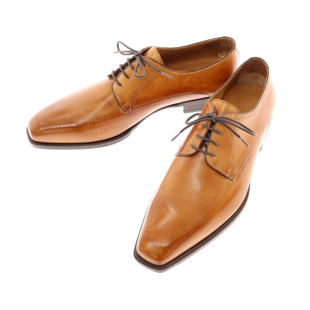 【中古】ボリーニ Bollini プレーントゥ ドレスシューズ ライトブラウン【サイズ42】【メンズ】