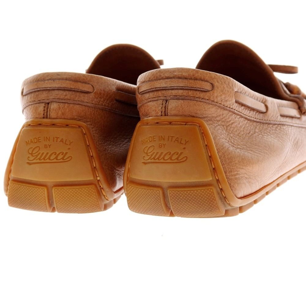 中古】グッチ GUCCI タッセル ドライビングシューズ ブラウン【サイズ8