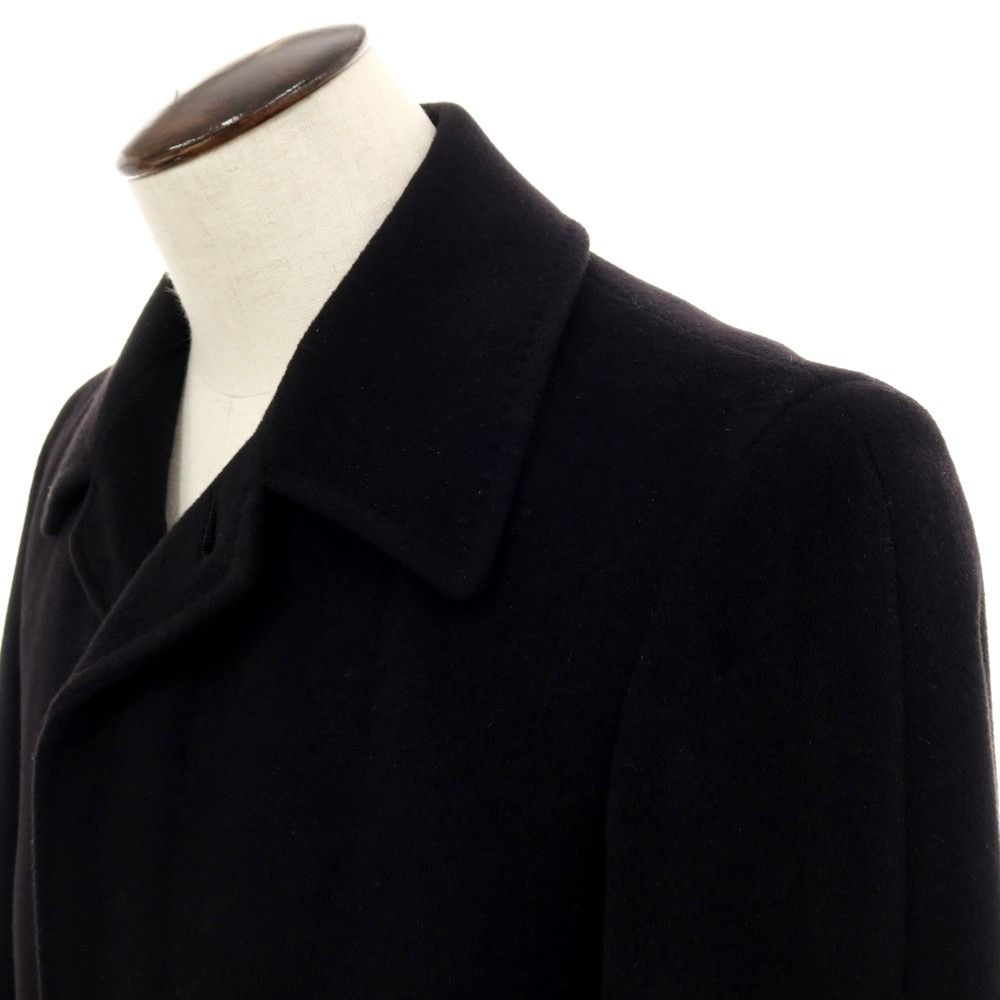 中古】ポールスミス Paul Smith アンゴラ ステンカラーコート ブラック