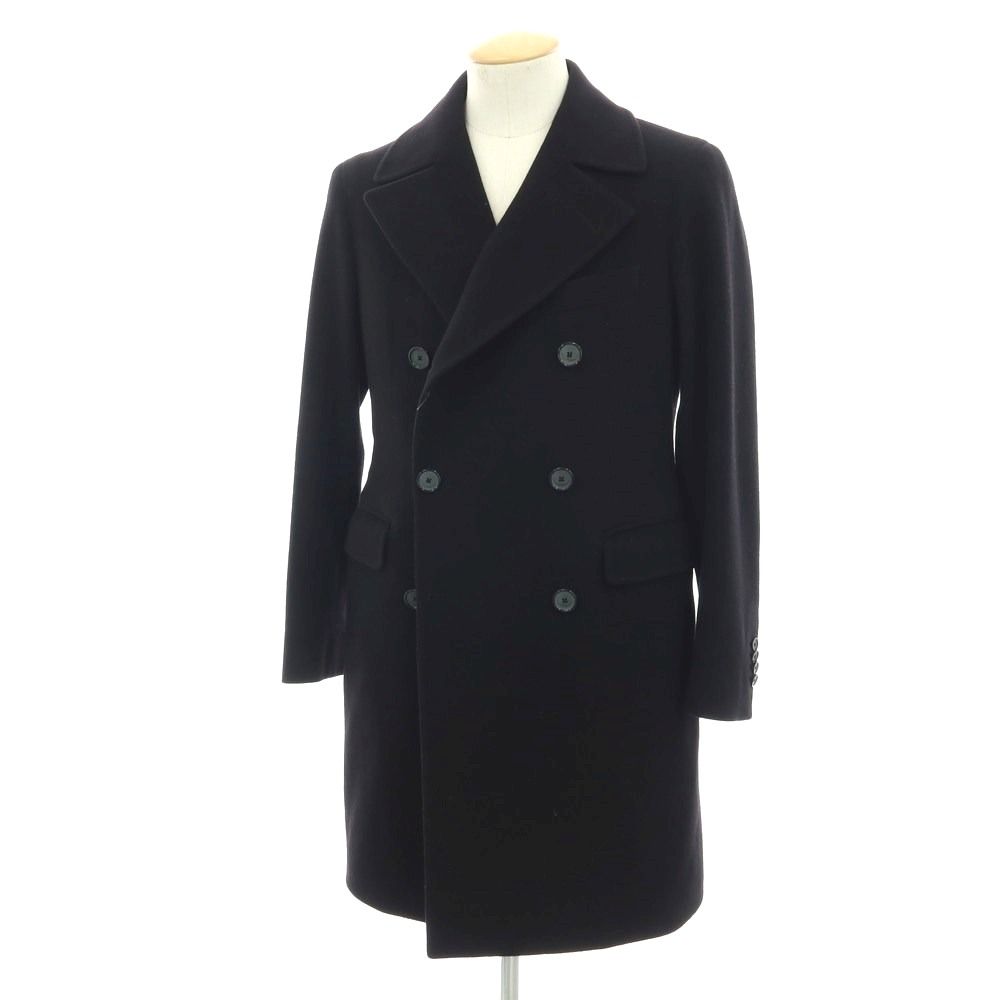 中古】タリアトーレ TAGLIATORE ウールカシミヤ ダブルブレストコート
