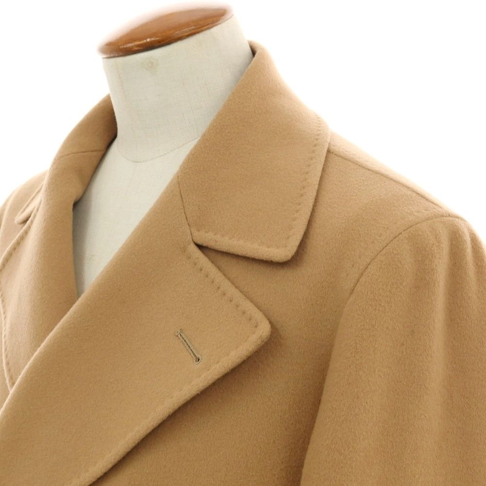 中古】タリアトーレ TAGLIATORE ウール ダブルブレストコート キャメル