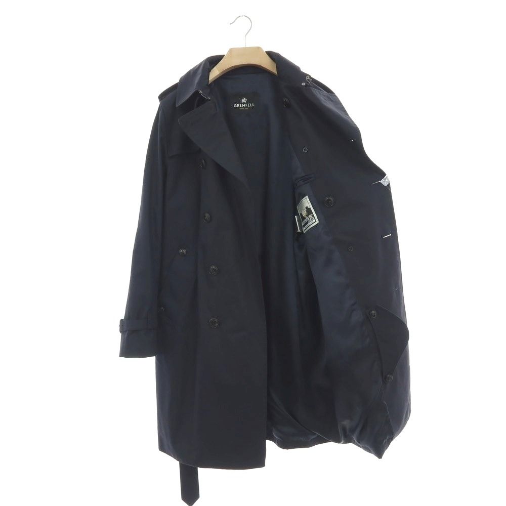 中古】グレンフェル GRENFELL コットン トレンチコート ネイビー