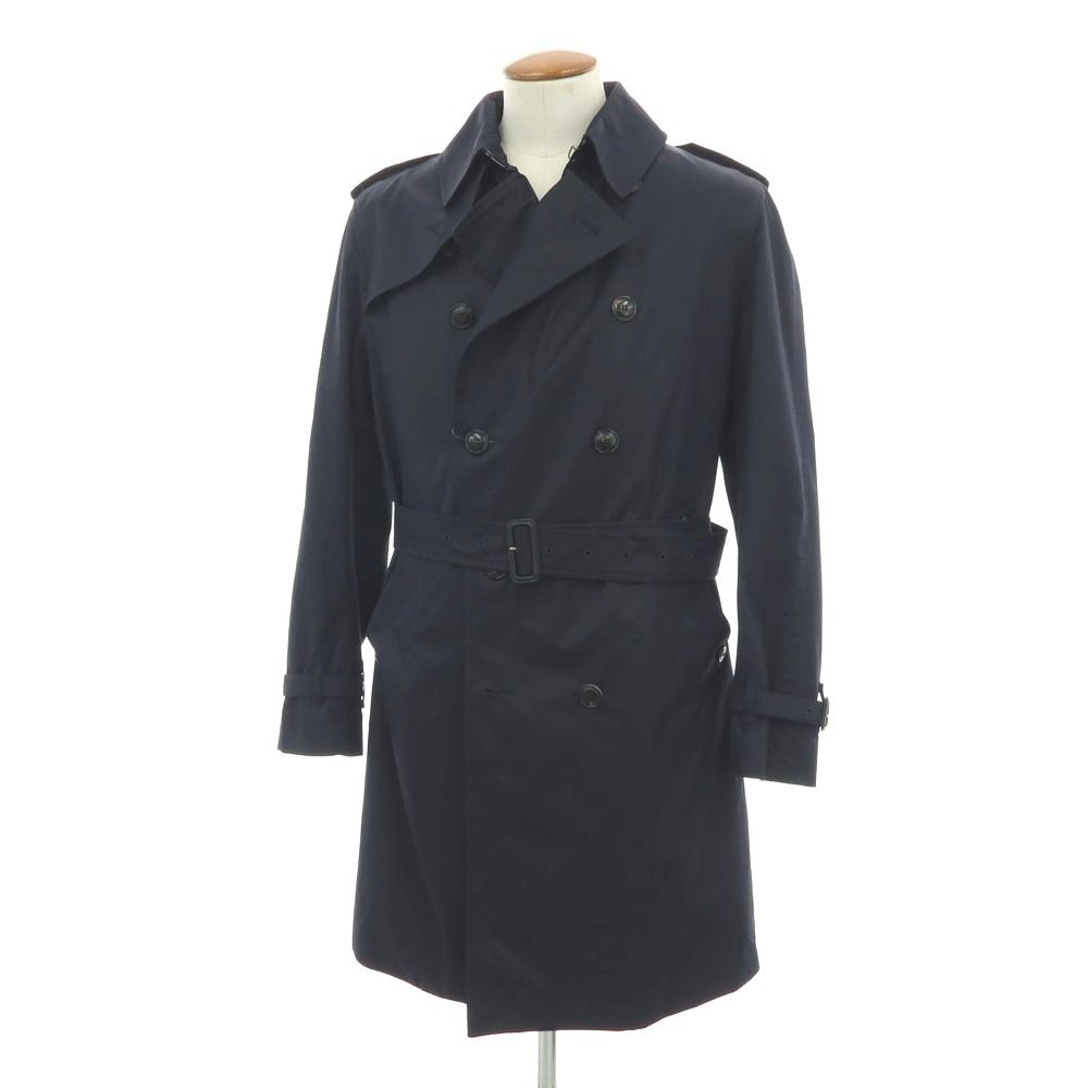 中古】グレンフェル GRENFELL コットン トレンチコート ネイビー