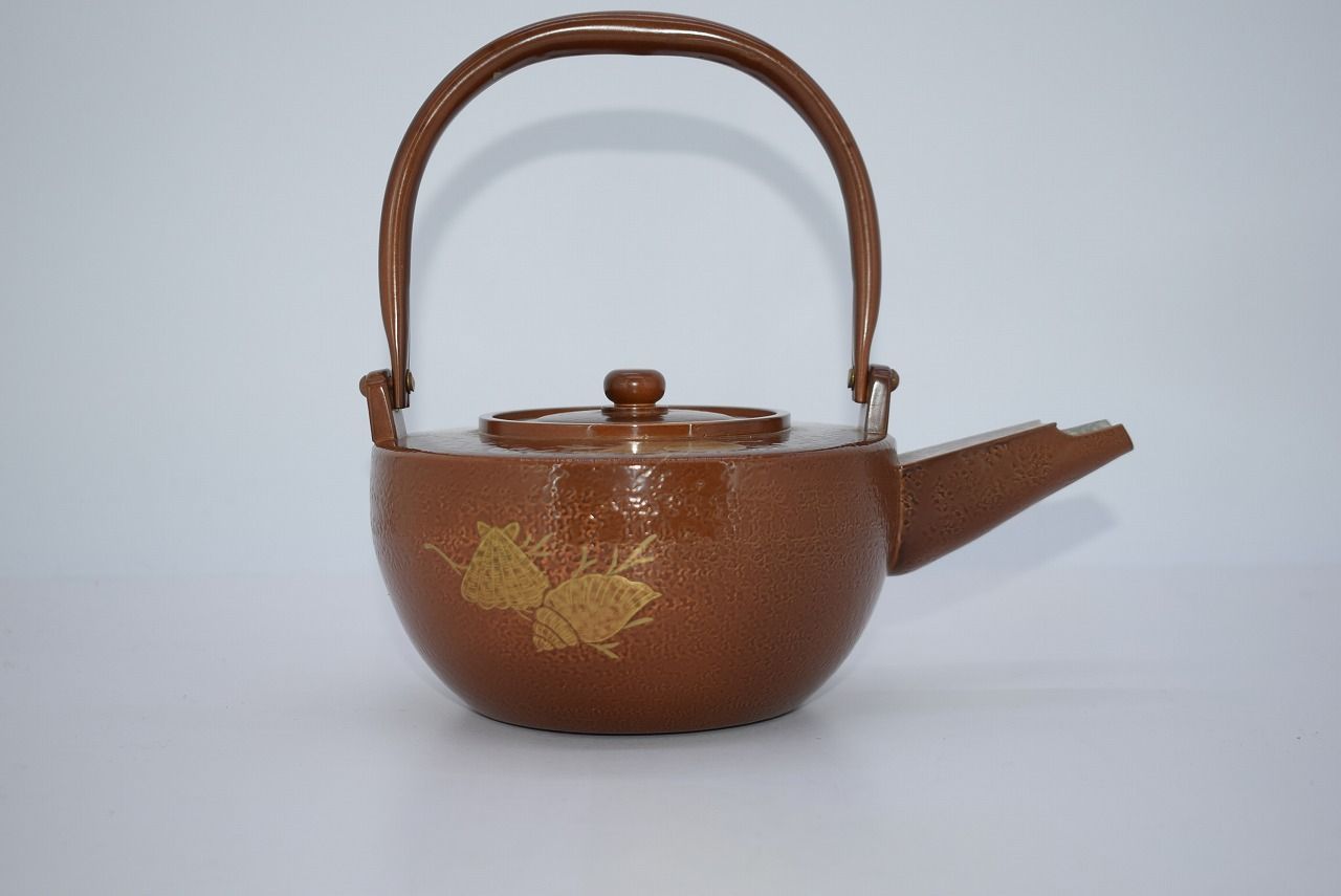 茶道具 海松貝蒔絵 銅製 銚子 陶器製替蓋付 29-9505 - メルカリ