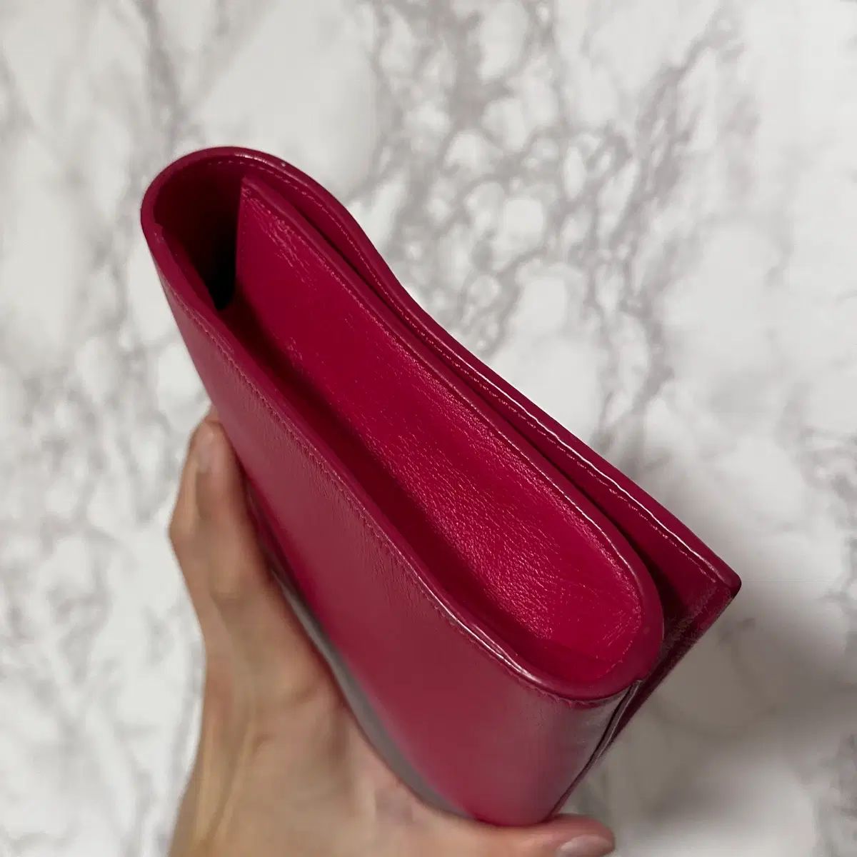 OS イヴ・サンローラン ベルト デ ジュール クラッチバッグ ピンク