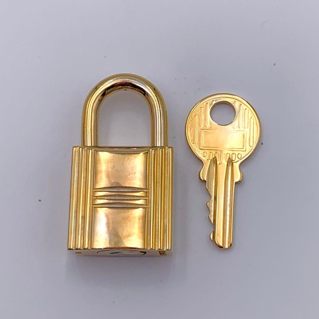 エルメス カデナ ゴールド 24Kメッキ No.120 120番 鍵付き カデナキー