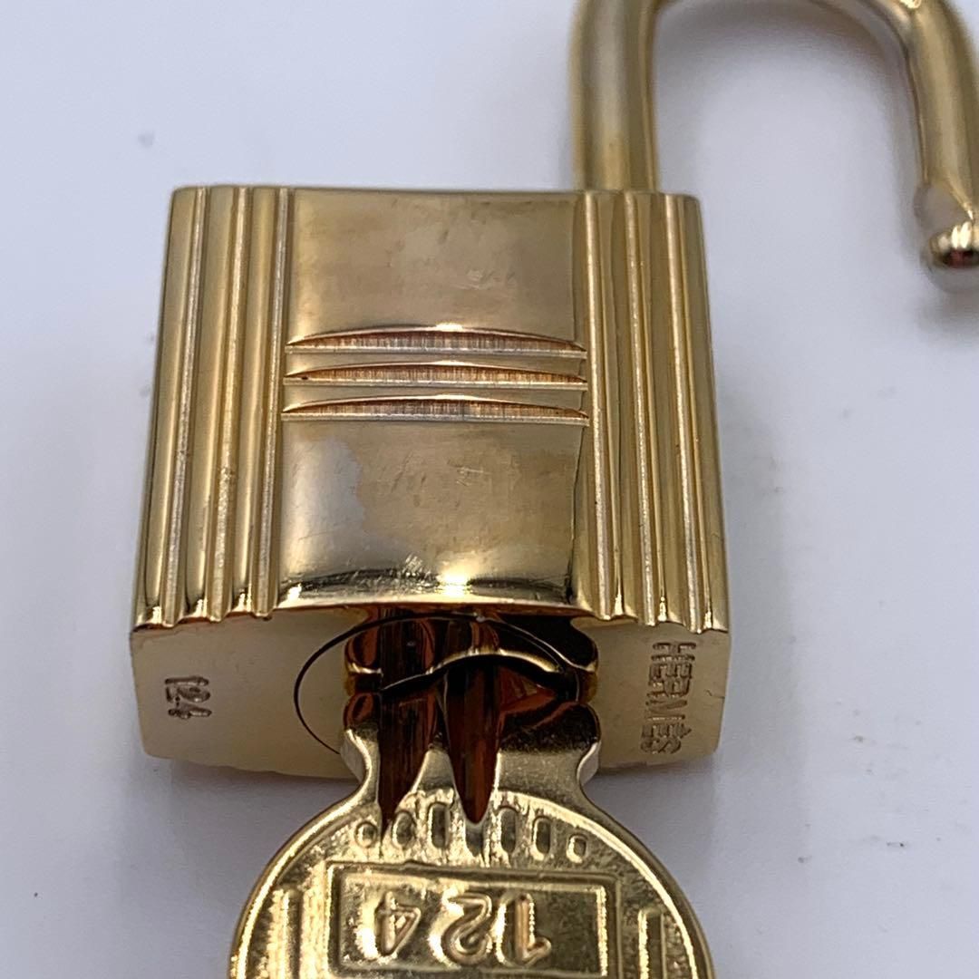 エルメス カデナ ゴールド 24Kメッキ No.120 120番 鍵付き カデナキー