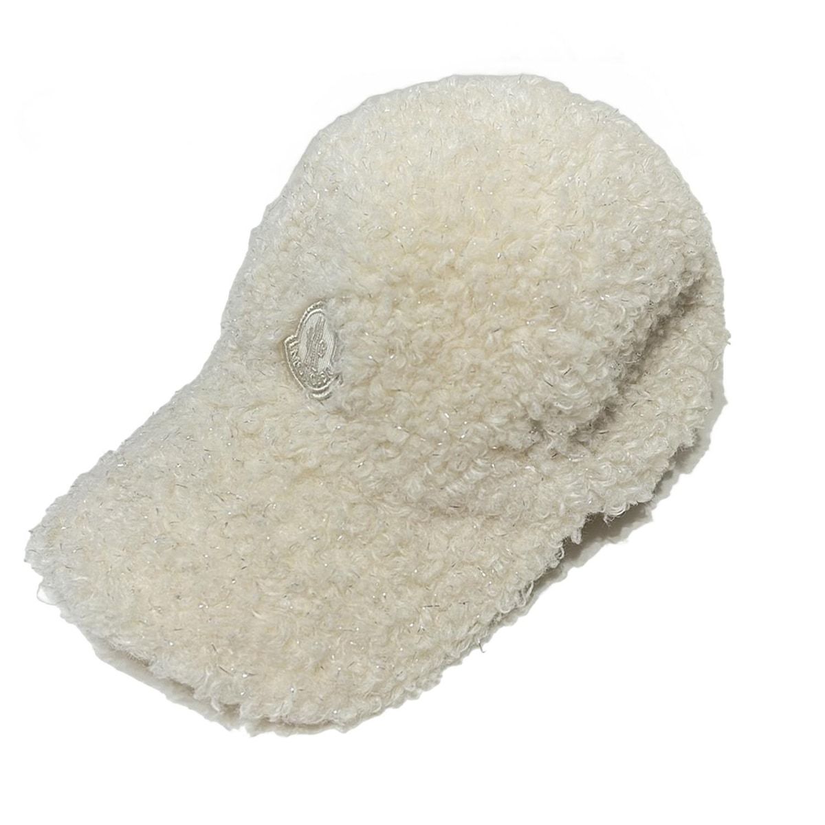 MONCLER(モンクレール) キャップ Uni - アイボリー×シルバー - メルカリ